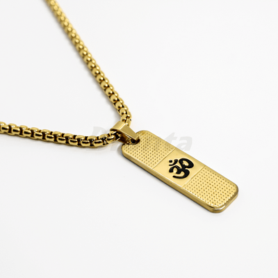 Gold Plated Om Pendant