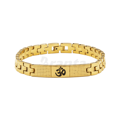 Gold Plated Om Brclat